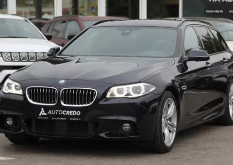For sale BMW 5 Series 2016, black, diesel, automatic, 168,000 km, Kharkiv