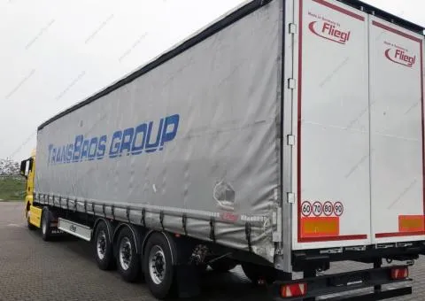 Fliegl SDS 350 2013, тентований напівпричіп, с. Біла Криниця, Рівне - 3/10