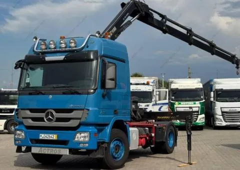 Mercedes-Benz Actros 2011, tractor unit with loader crane, 735,000 km, Rivne - 1/10