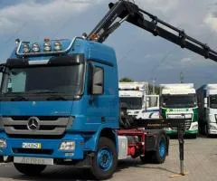 Mercedes-Benz Actros 2011, tractor unit with loader crane, 735,000 km, Rivne