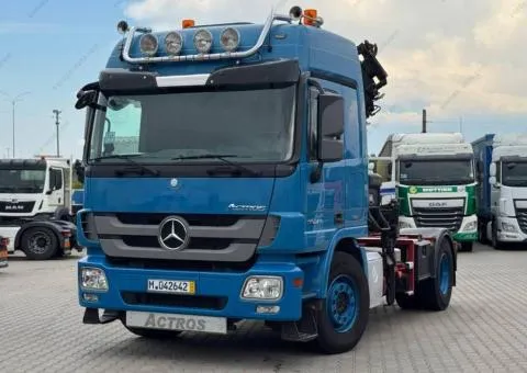 Mercedes-Benz Actros 2011, tractor unit with loader crane, 735,000 km, Rivne - 3/10