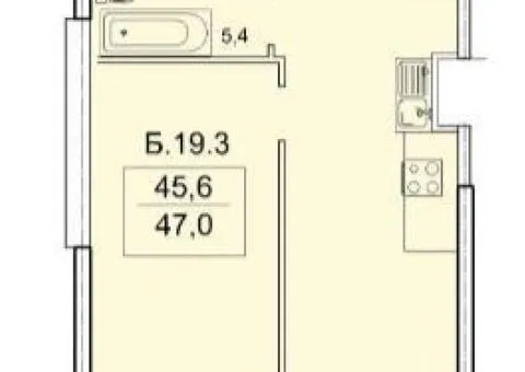 Продажа 1-комнатной квартиры, 47 м², ЖК «Акрополь 3», Фонтанская дорога, Одесса - 9/10