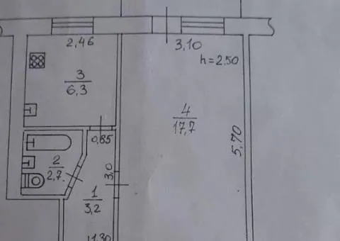 1-room apartment for sale, 30 m², Kosmonavtov, Odesa - 3/6