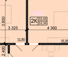 2-room apartment for sale, 54 m², Akademika Vil'yamsa St, Odesa