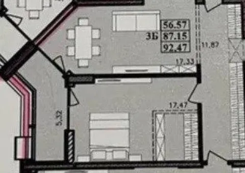 3-room apartment for sale, 92.4 m², Ivana Franka, Odesa - 2/6
