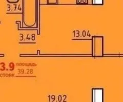 1-room apartment for sale, 39 m², Uyutnyy residential complex, Mykhaila Hrushevskoho, Odesa