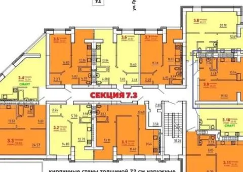 1-room apartment for sale, 39 m², Uyutnyy residential complex, Mykhaila Hrushevskoho, Odesa - 5/6