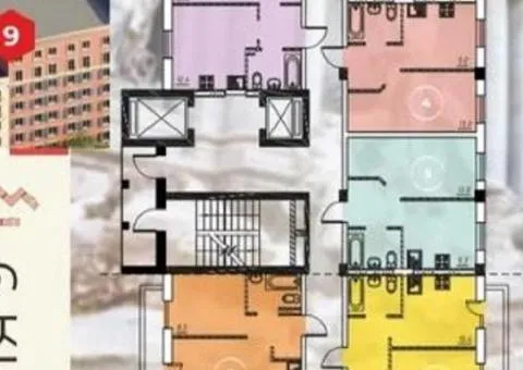 1-room apartment for sale, 31 m², Inhlezy, Odesa, on 3rd of 8 floors - 1/5