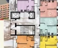 1-room apartment for sale, 31 m², Inhlezy, Odesa, on 3rd of 8 floors