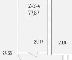 Продаж 2-кімнатної квартири, 77.8 м², ЖК «61 Жемчужина», Краснова, Одеса