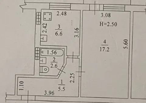 Продаж 1-кімнатної квартири, 32.6 м², вул. Космонавтов, Одеса - 6/7