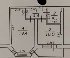 Продаж 1-кімнатної квартири, 39.4 м², ЖК «Вернисаж», Костанди, Одеса