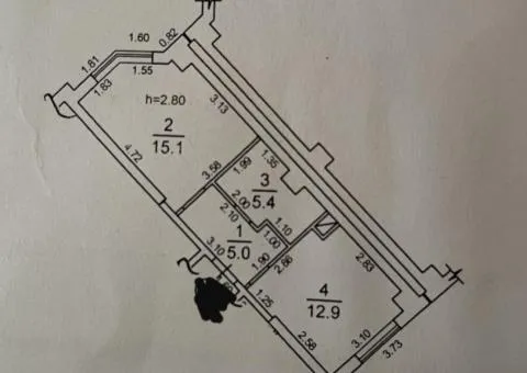 1-room apartment for sale, 38.4 m², Romanovsky residential complex, Protsenko, Odesa - 1/6