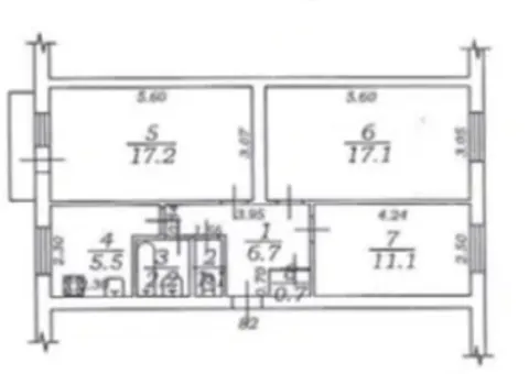 3-room apartment for sale, 63 m², Marshala Zhukova, Odesa - 4/8