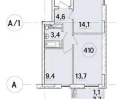 2-room apartment for sale, 47 m², Prostranstvo residential complex, Tulska St, Odesa