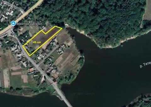 Land plot for sale, 49 sotkas, Perlyavka, with access to the Teteriv River - 1/5