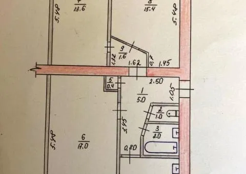3-room apartment for sale, 61 m², Aviatsiina St, Ozerne - 1/5