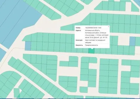 Land plot for sale, 10 sotkas, Khutir Dalniy, Kroshnia, Zhytomyr