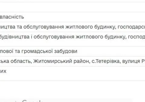 Land plot for sale, 20 sotkas, Teterivka village - 3/3