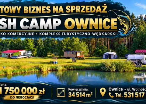 Готовый бизнес - Fisch Camp Ownice - коммерческое рыболовное хозяйство