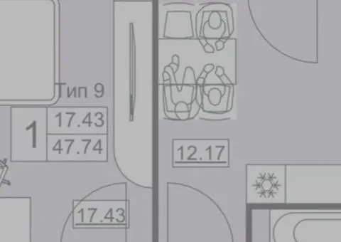 Продаж 1-кімнатної квартири, 48 м², Академічний, Вінниця - 3/10