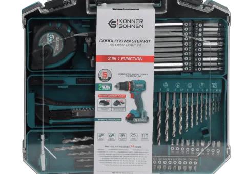 Cordless power tool kit KS ID20V-60 KIT 74 - 9/10