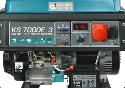 Бензиновый генератор «Könner & Söhnen» KS 7000E-3 - 1/8