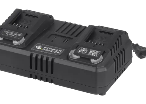 Двойное быстрое зарядное устройство для аккумуляторных батарей 20V KS C35A-2 - 1/3