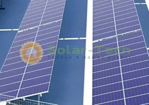 Наземная система креплений под забивку свай на 44 модуля