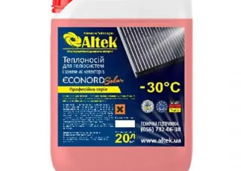 Тепло — хладоносій на основі пропіленгліколю Altek Solar-30, 20 л