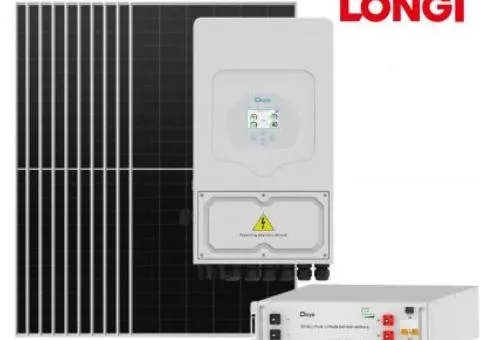 Hybrid solar power station for home 6 kW (battery reserve 5.12 kWh)