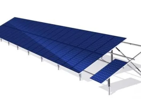 Static ground-mounted system for 12 modules, galvanization