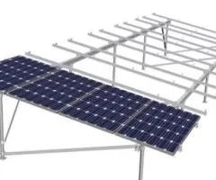 Static ground-mounted system for 24 modules, galvanization