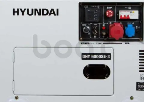 Дизельний генератор Hyundai DHY 6000SE-3 - 1/5