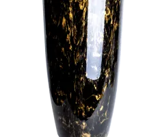 Вазон Альфа Stone чорний агат 10 л (d27×51)