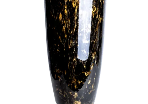 Вазон Альфа Stone чорний агат 2 л (d16×30)