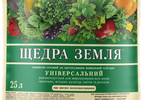Субстрат Щедра Земля 25 л