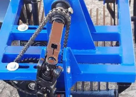 Вібраційна картоплекопалка з карданом під задній ВВП до дизельного мотоблока однорядна КП-01В - 7/9