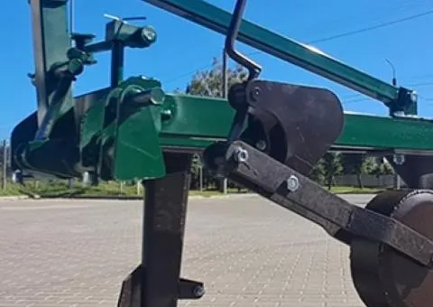 Two-body plow PN-225 VN (beam 60 cm, Polish share, maximum adjustments) for mini tractor - 4/10