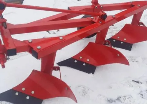 Left three-share plow PLN-3L-25SHp mounted for Virax tractor - 2/7