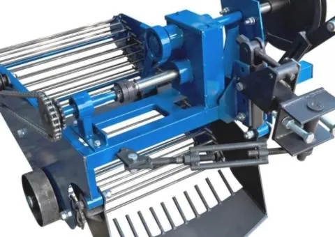 Offset conveyor potato digger for motor-cultivator with hydraulics KK22 (offset)