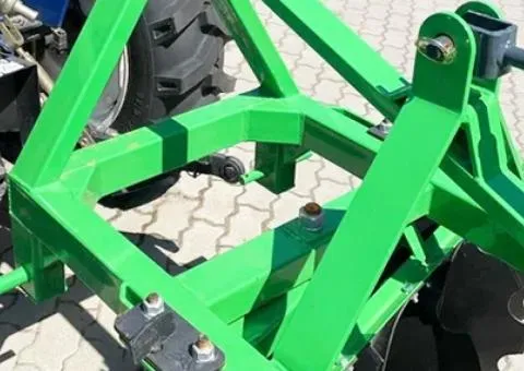 Борона дисковая 1,3 м Bomet навесная для минитрактора (усилённая рама, 2 секции дисков ромашка Ø 510 - 7/10