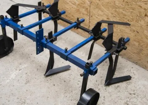 Arrow-shaped two-row detachable seedbed and inter-row cultivator for walk-behind tractor (1 meter) - 2/2