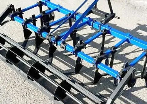 Cultivator with Roller 1.6 m, Arrow Two-Row, Demountable, Pre-Sowing and Inter-Row for Mini Tractor - 1/10