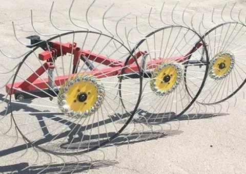 Rake-tedder Sonechko on 3 wheels 1-point hitch for motor-tractor spoke 6 mm (GSM6-3) - 5/8