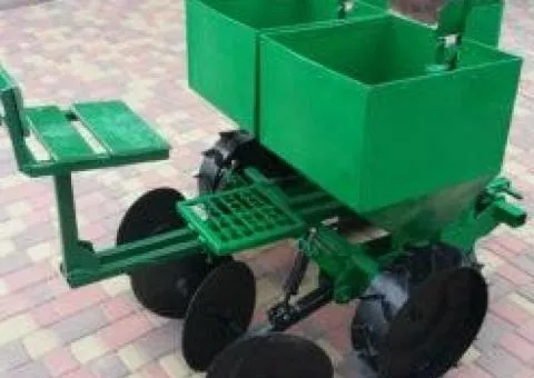 Two-row potato planter for mini tractor KSNM2A (disk ridger) - 1/7