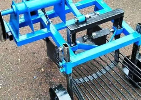 Посилений зміщений пасовий грохітний з активним ножем картоплекопач для мототрактора - 8/8