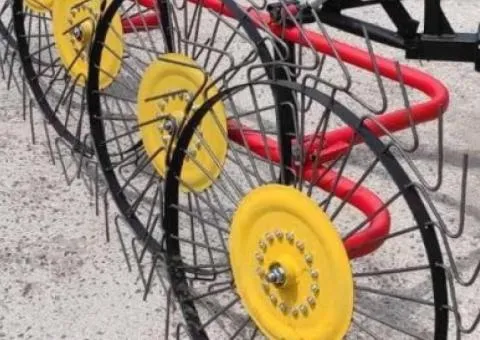 Rake tedder Sonechko GSM6 (1T) for walk-behind tractor, motor tractor (spoke 6 mm) - 2/10