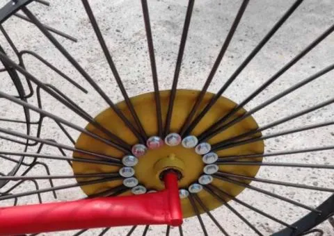 Rake tedder Sonechko GSM6 (1T) for walk-behind tractor, motor tractor (spoke 6 mm) - 10/10