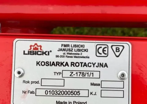 Mower Lisicki (Lysychky) for mini tractor rotary Polish Z-178-1-1 (1.1 meters) - 4/10